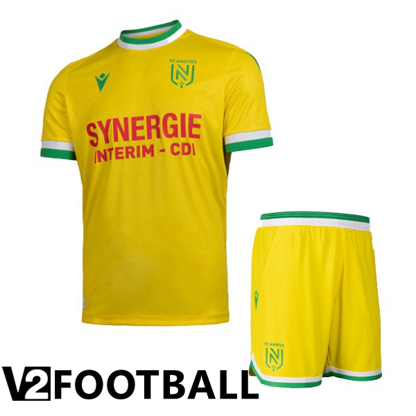 FC Nantes Kids Home Shirts Yellow 2022/2023