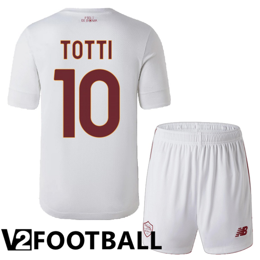 AS Roma (Totti 10) Kids Away Shirts 2022/2023