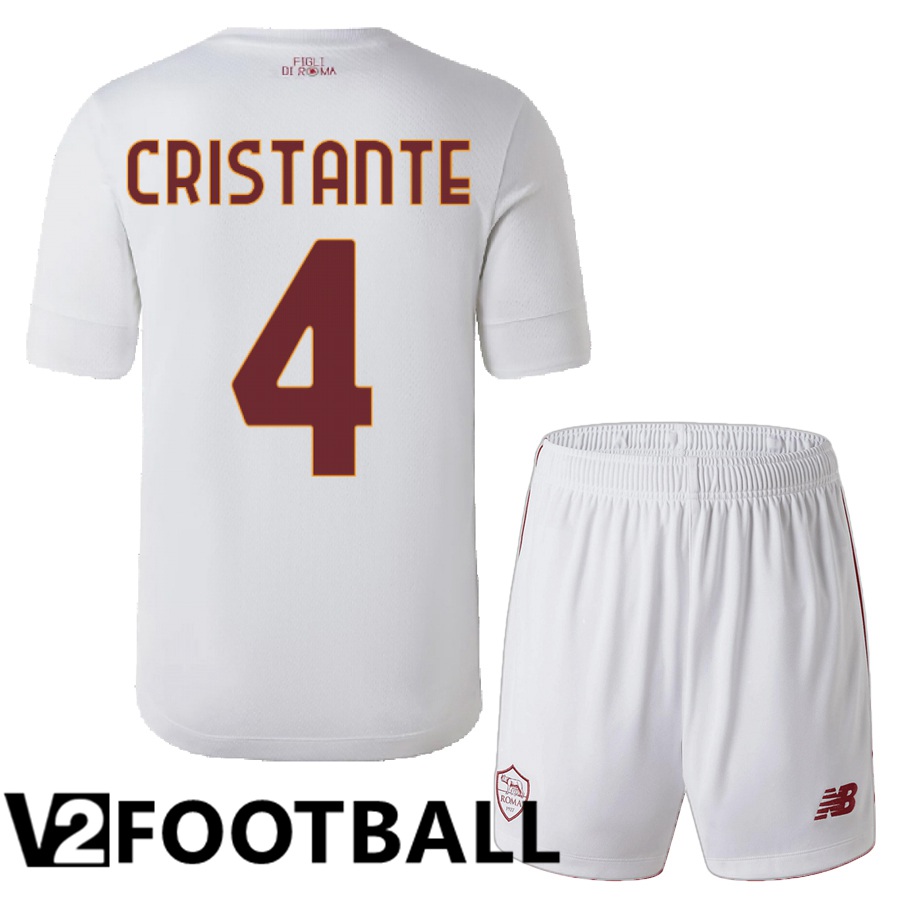 AS Roma (Cristante 4) Kids Away Shirts 2022/2023