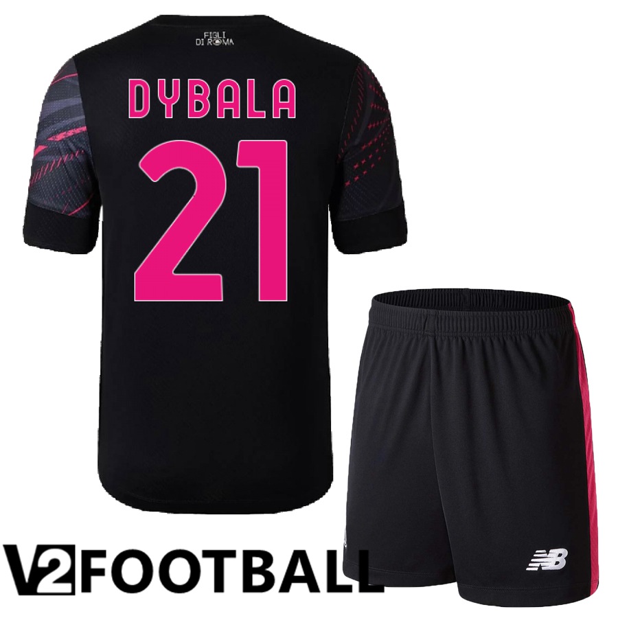 AS Roma (Dybala 21) Kids Third Shirts 2022/2023