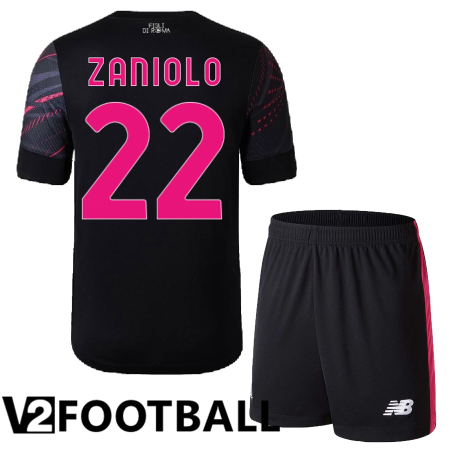 AS Roma (Zaniolo 22) Kids Third Shirts 2022/2023