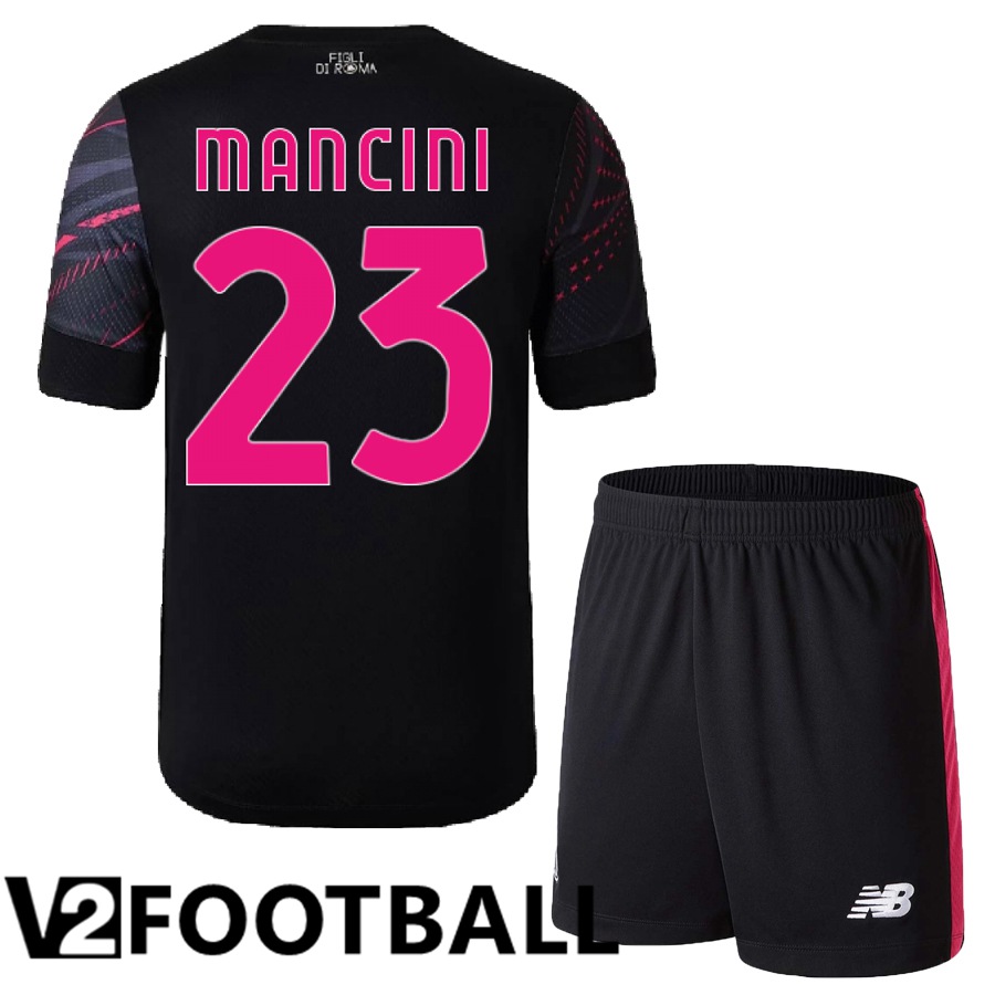 AS Roma (Mancini 23) Kids Third Shirts 2022/2023