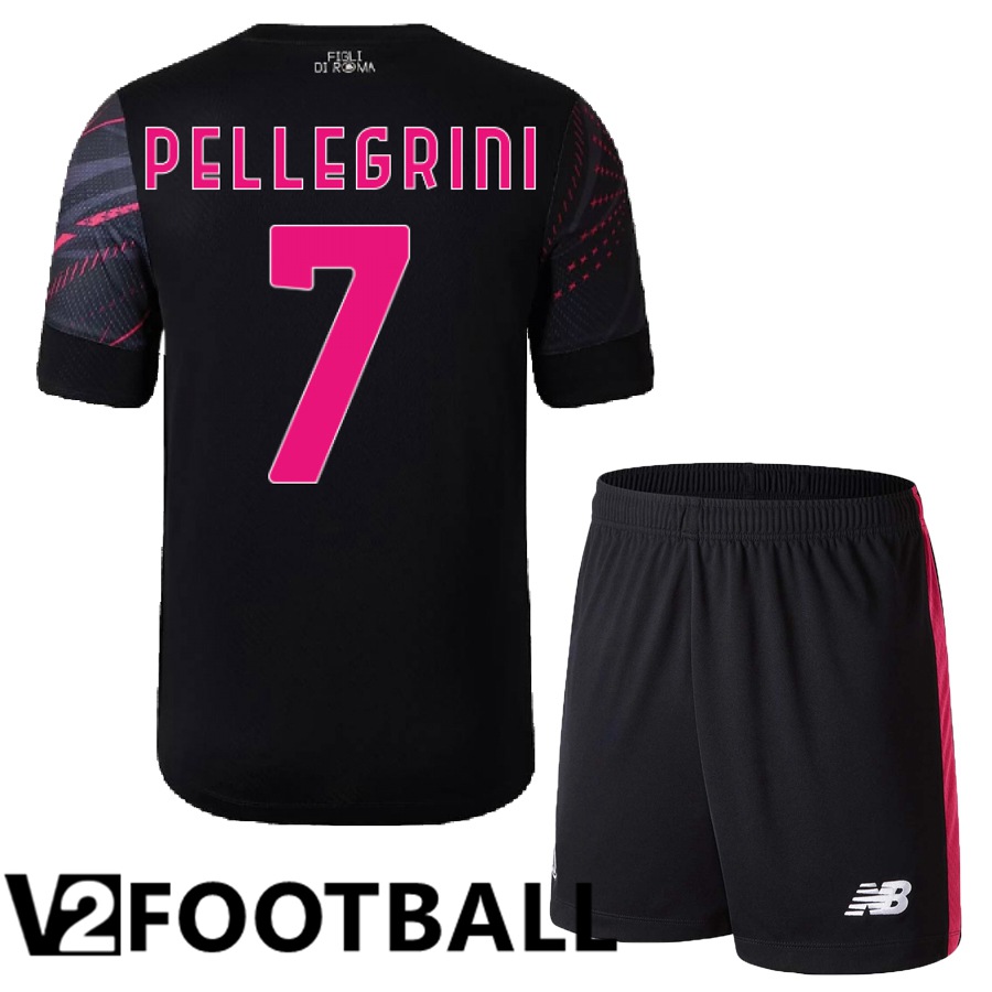 AS Roma (Pellegrini 7) Kids Third Shirts 2022/2023