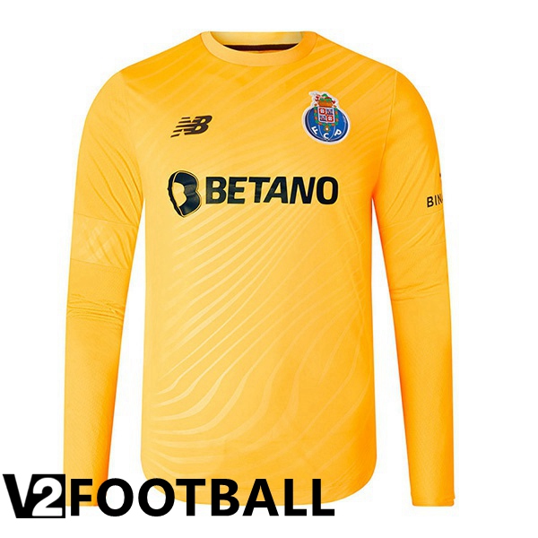 FC Porto Shirts Goalkeeper Long Sleeve Yellow 2022 2023