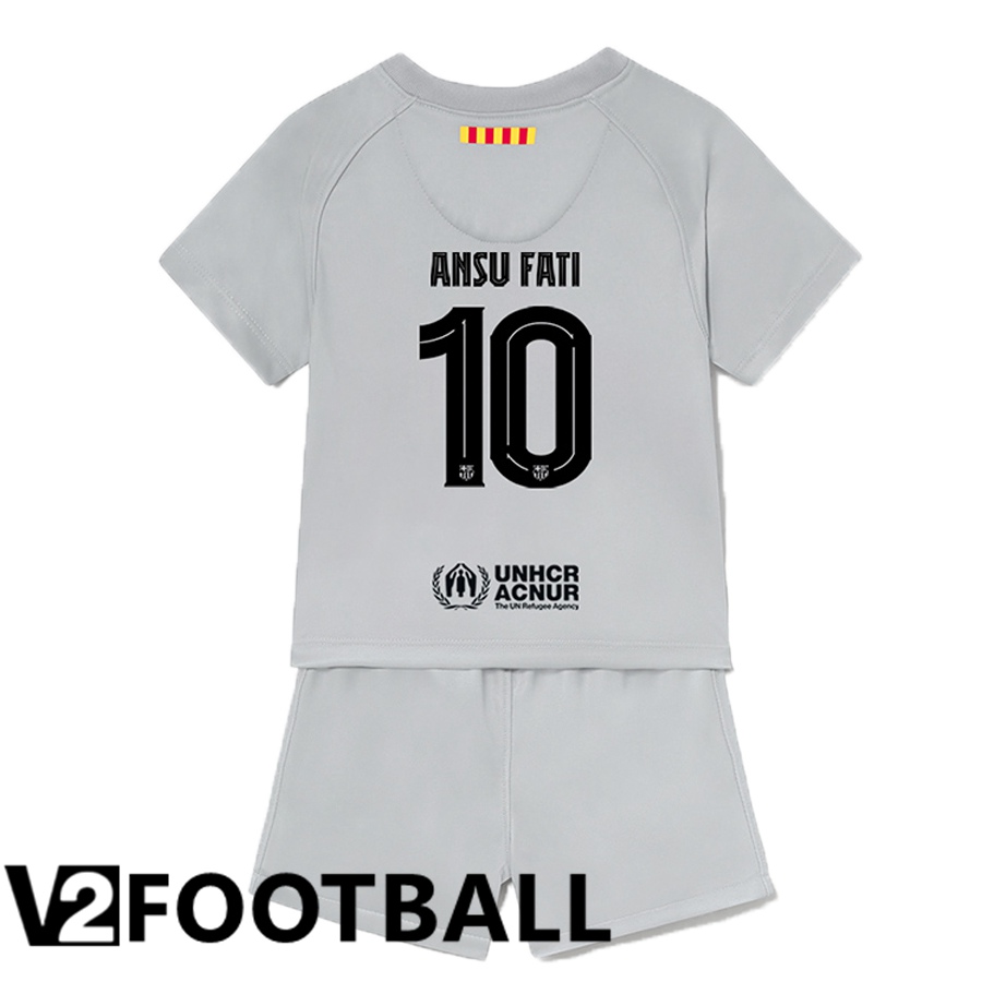 FC Barcelona (Ansu Fati 10) Kids Third Shirts 2022/2023