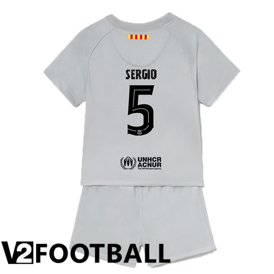 FC Barcelona (Sergio 5) Kids Third Shirts 2022/2023