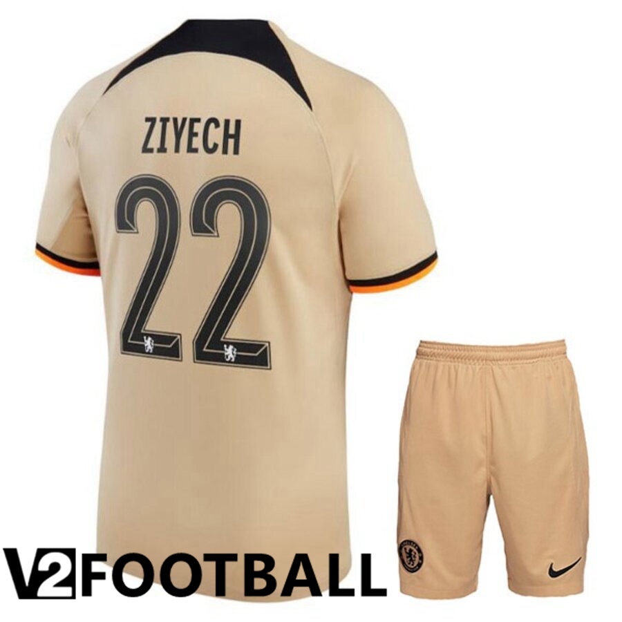FC Chelsea（ZIYECH 22）Kids Third Shirts 2022/2023