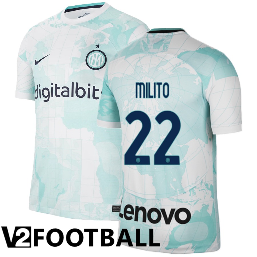 Inter Milan (Milito 22) Away Shirts 2022/2023