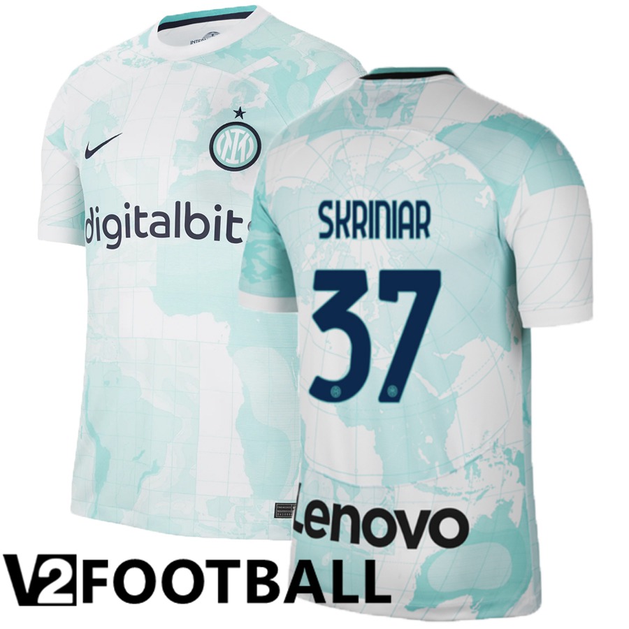 Inter Milan (Skriniar 37) Away Shirts 2022/2023