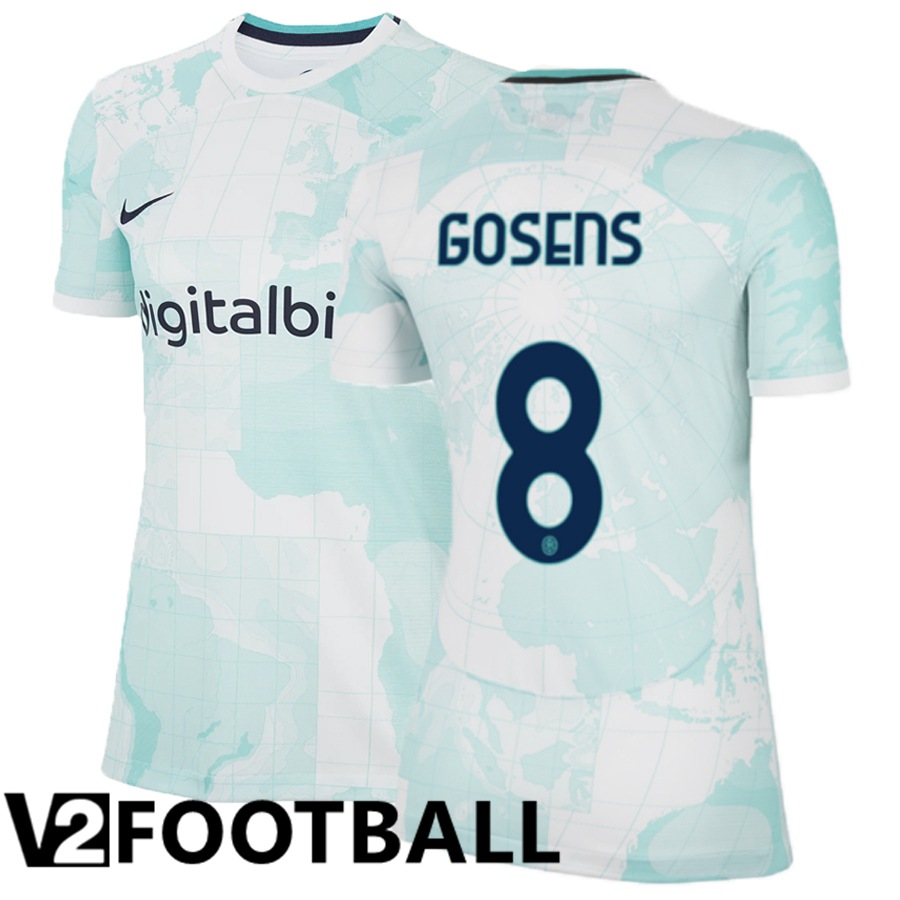 Inter Milan (Gosens 8) Womens Away Shirts 2022/2023