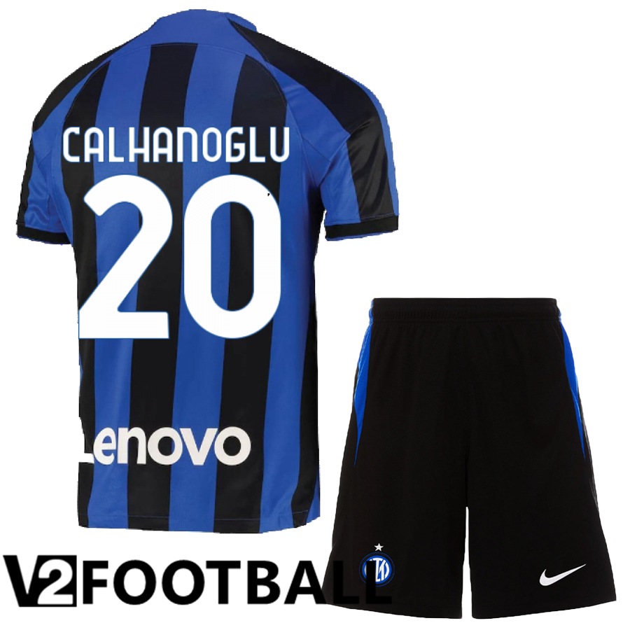 Inter Milan (Calhanoglu 20) Kids Home Shirts 2022/2023