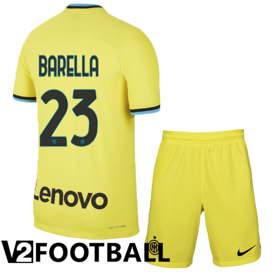 Inter Milan (Barella 23) Kids Third Shirts 2022/2023