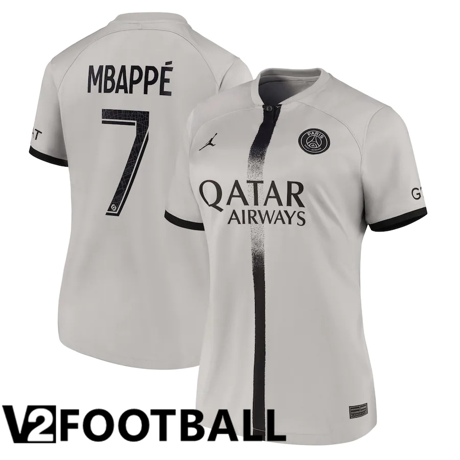 Paris Saint Germain (Mbappé 7) Womens Away Shirts 2022/2023