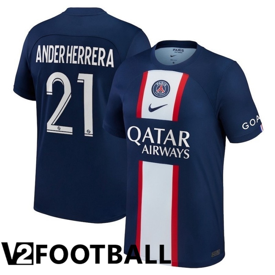 Paris Saint Germain (Ander Herrera 21) Home Shirts 2022/2023