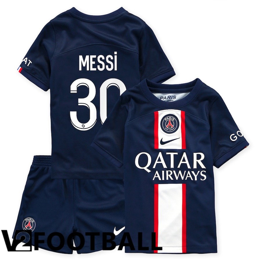 Paris Saint Germain (Messi 30) Kids Home Shirts 2022/2023