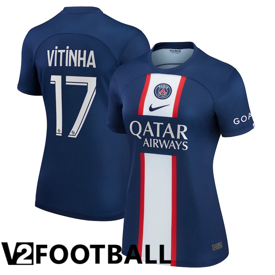 Paris Saint Germain (Vitinha 17) Womens Home Shirts 2022/2023