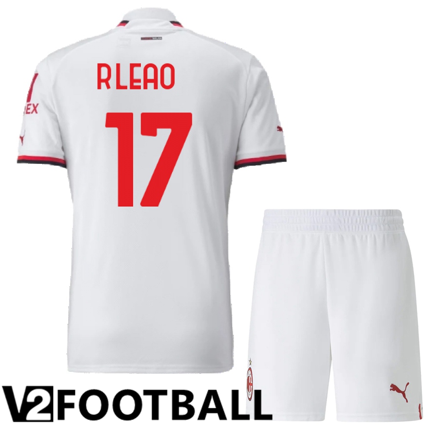 AC Milan (R.Leao 17) Kids Away Shirts 2022/2023