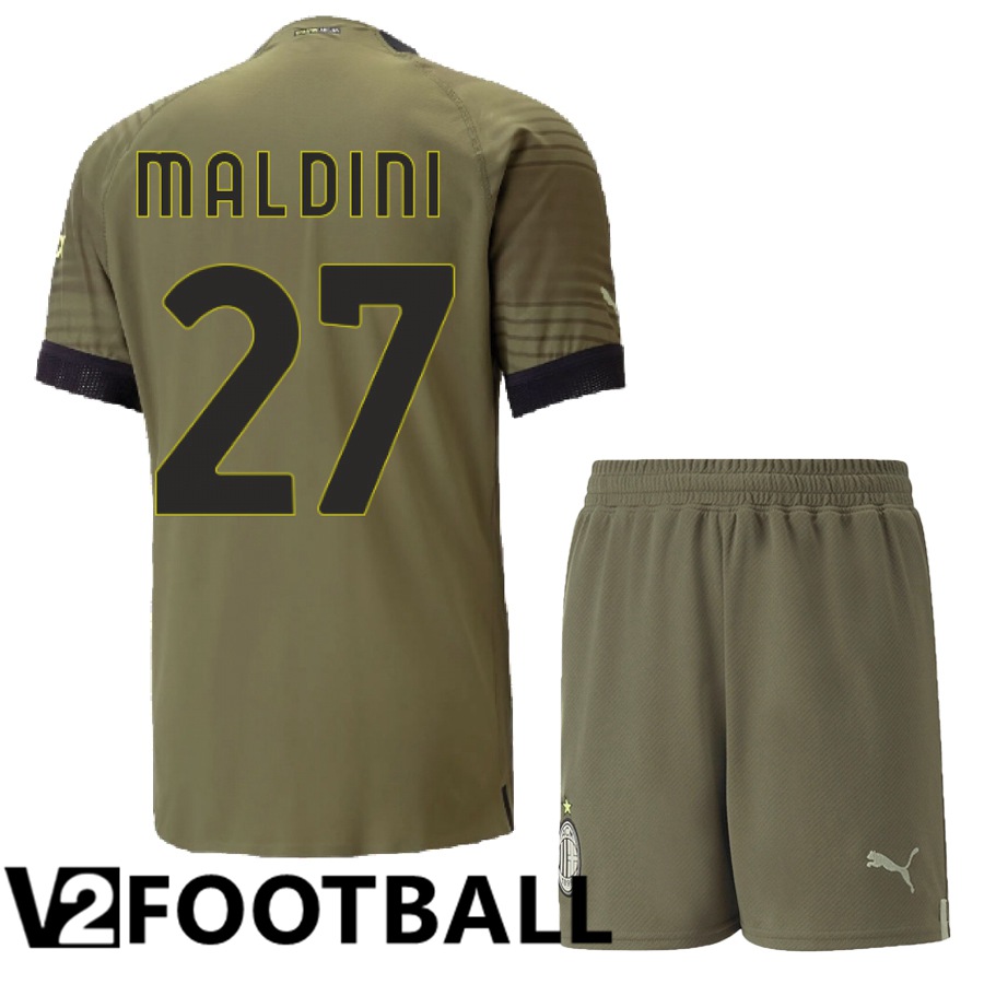 AC Milan (Maldini 27) Kids Third Shirts 2022/2023