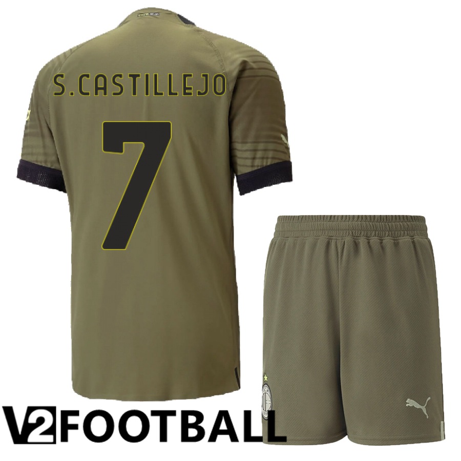 AC Milan (S.Castillejo 7) Kids Third Shirts 2022/2023