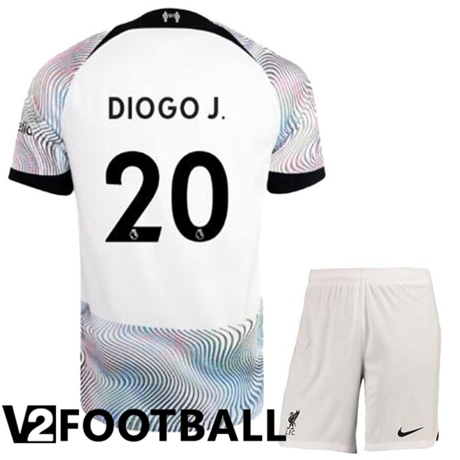 FC Liverpool（DIOGOJ 20）Kids Away Shirts 2022/2023