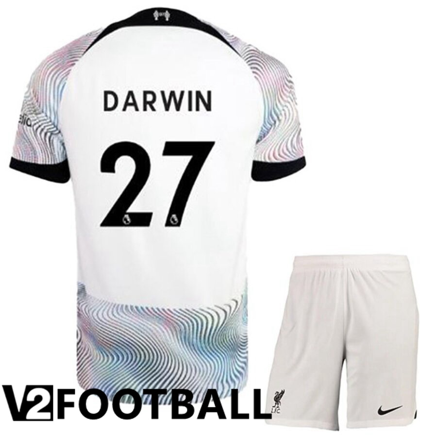 FC Liverpool（DARWIN 27）Kids Away Shirts 2022/2023