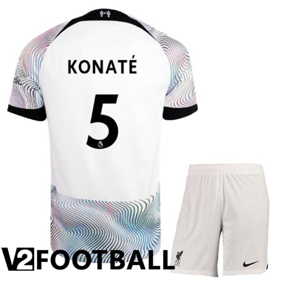 FC Liverpool（KONATE 5）Kids Away Shirts 2022/2023