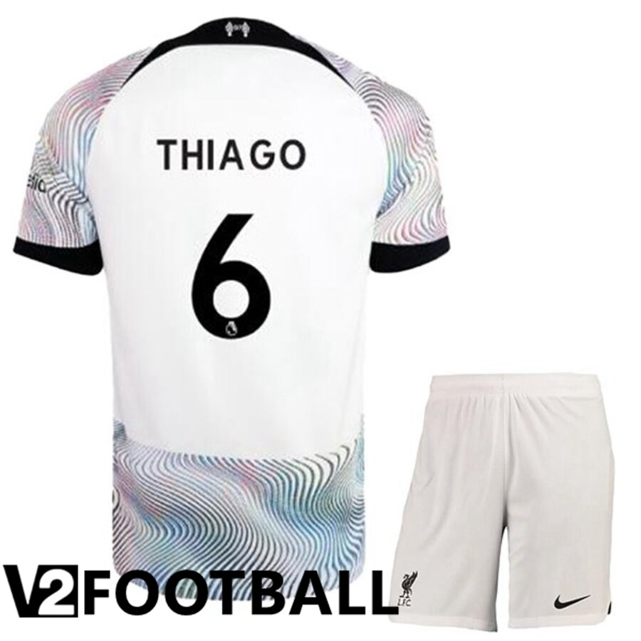 FC Liverpool（THIAGO 6）Kids Away Shirts 2022/2023