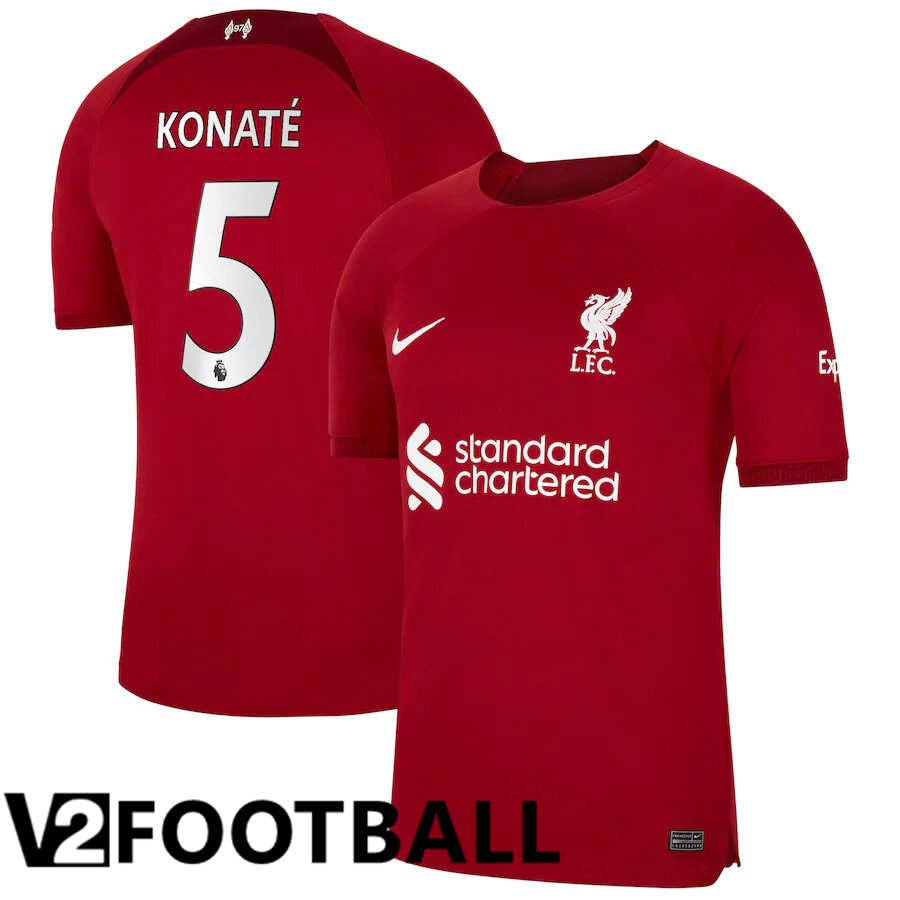 FC Liverpool（KONATE 5）Home Shirts 2022/2023