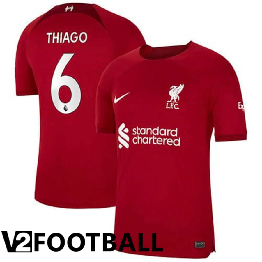 FC Liverpool（THIAGO 6）Home Shirts 2022/2023
