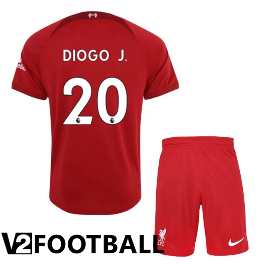 FC Liverpool（DIOGOJ 20）Kids Home Shirts 2022/2023