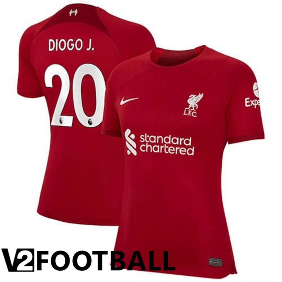 FC Liverpool（DIOGOJ 20）Womens Home Shirts 2022/2023