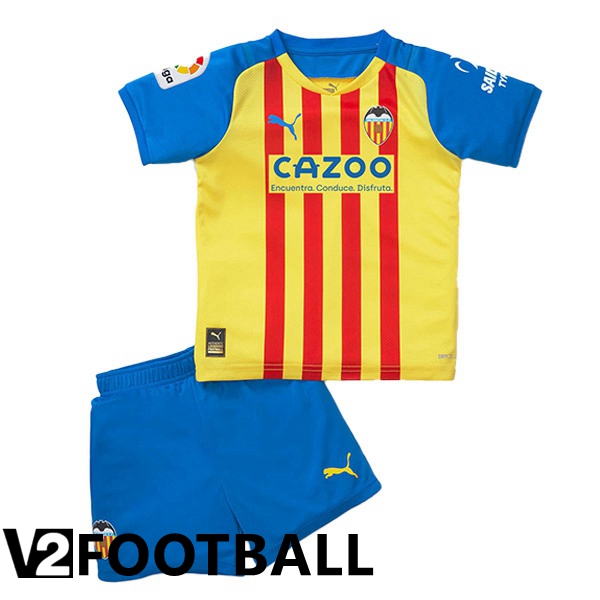 Valencia CF Kids Third Shirts Yellow 2022/2023