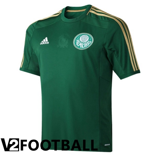 Palmeiras Retro Home Shirts Green 2014-2015