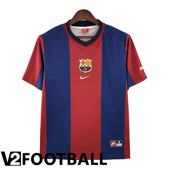 FC Barcelona Retro Home Shirts Blue Red 1998-1999