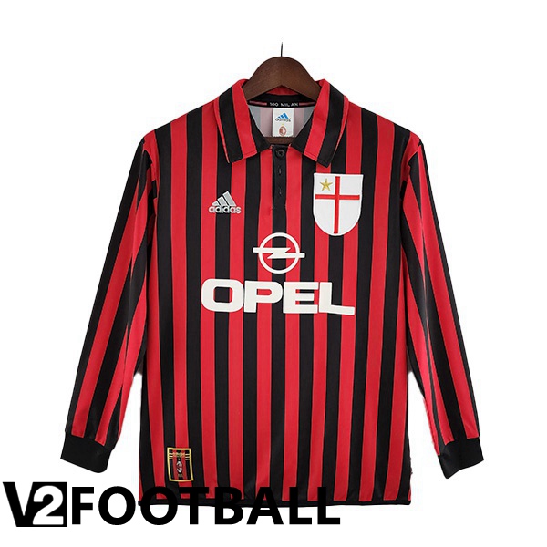AC Milan Retro Home Shirts Red 1999-2000