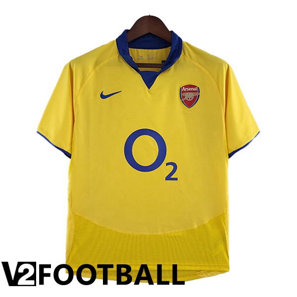 Arsenal Retro Away Shirts Yellow 2003-2005