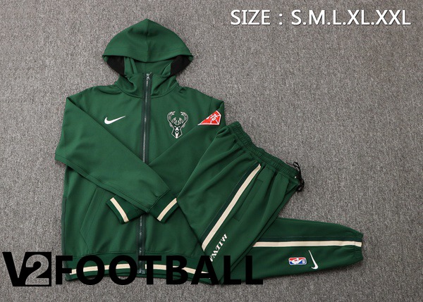 NBA Milwaukee Bucks Training Jacket Suit Green 2022/2023