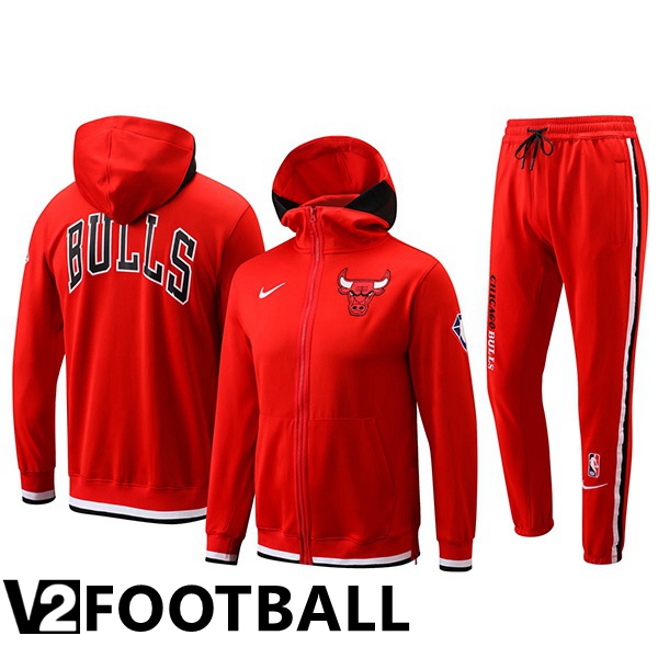 NBA Chicago Training Jacket Suit Bulls Red 2022/2023