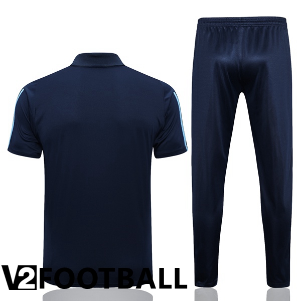 Argentina Soccer Polo + Pants Royal Bluee 2023/2024