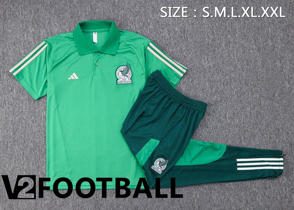 Mexico Soccer Polo + Pants Green 2023/2024