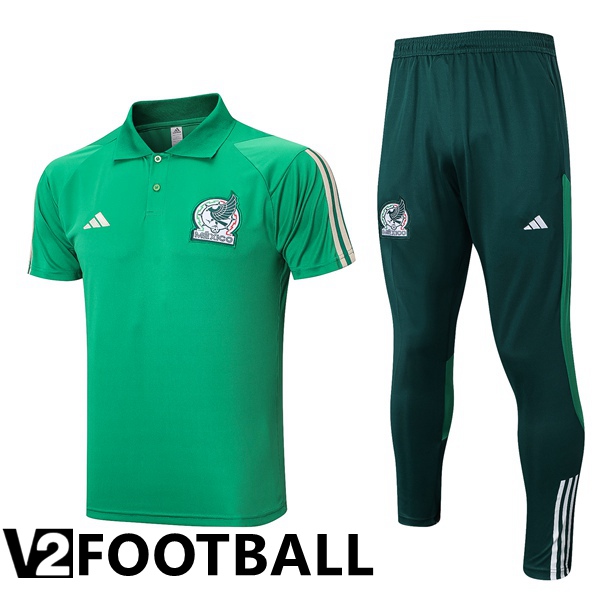 Mexico Soccer Polo + Pants Green 2023/2024