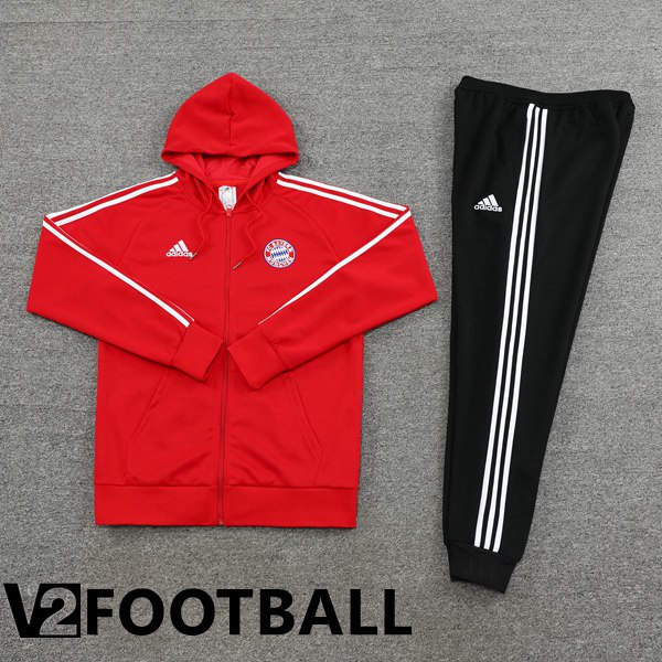 Bayern Munich Training Tracksuit Hoodie Red 2023/2024