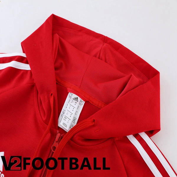 Bayern Munich Training Tracksuit Hoodie Red 2023/2024