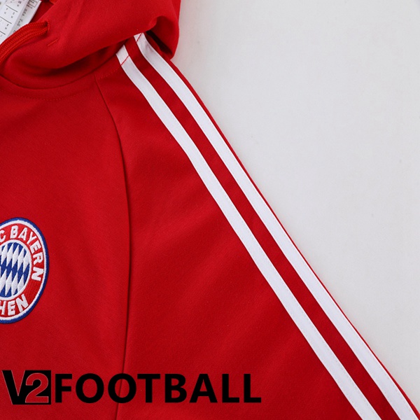Bayern Munich Training Tracksuit Hoodie Red 2023/2024
