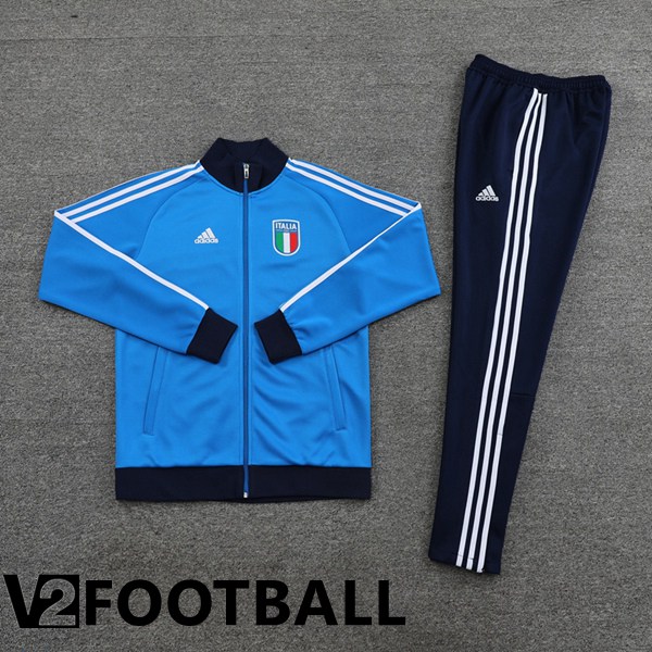 Italy Training Jacket Suit Blue 2023/2024