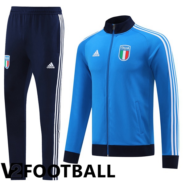 Italy Training Jacket Suit Blue 2023/2024