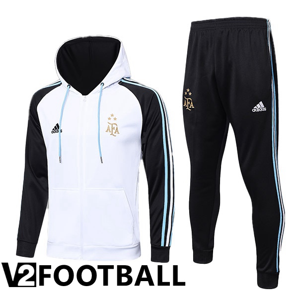 Argentina Training Tracksuit Hoodie White 2023/2024