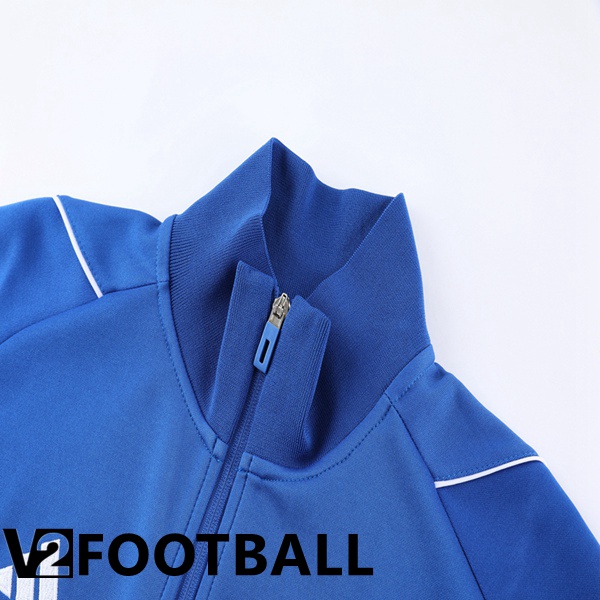 Italy Training Jacket Suit Royal Bluee 2023/2024