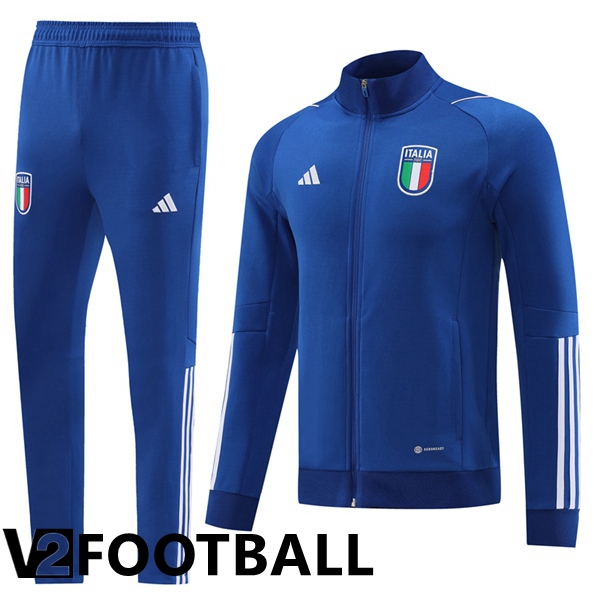 Italy Training Jacket Suit Royal Bluee 2023/2024