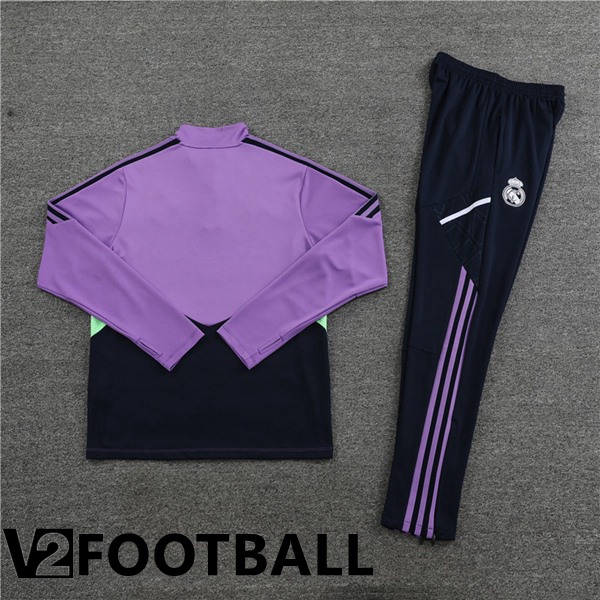 Real Madrid Training Tracksuit Suit Purple 2023/2024